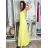 Šaty dlhé letné na ramienka dámske NATALI  (S/M ONE SIZE) TALIANSKA MÓDA IMM2658098/DUR S/M/L růžová tmavá