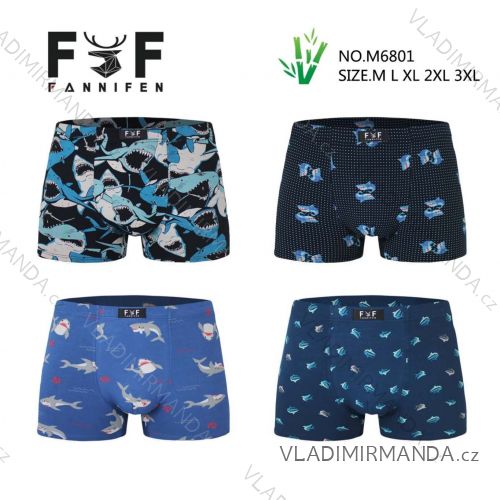 Boxerky bambusové pánske nadrozmer (M - 3XL) FANNIFEN FNF26M6801