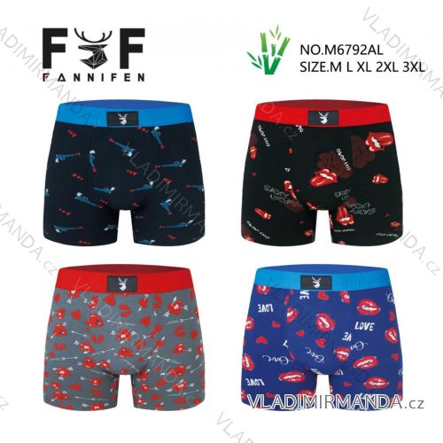 Boxerky bambusové pánske nadrozmer (M - 3XL) FANNIFEN FNF26M6792AL