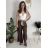 Nohavice elegantné oversize s opaskom dámske (S/M/L ONE SIZE) TALIANSKA MÓDA IM426001515