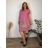 Šaty voľnočasové letné krátky rukáv dámske nadrozmer VIOLA (46/48/50 ONE SIZE) TALIANSKA MÓDA IMSM260007