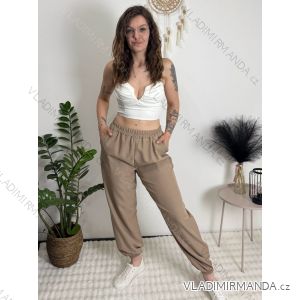 Nohavice jogger trojštvrťové 3/4 krátke dámske (S/M/L ONE SIZE) TALIANSKA MÓDA IMD26000171