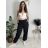Nohavice jogger trojštvrťové 3/4 krátke dámske (S/M/L ONE SIZE) TALIANSKA MÓDA IMD26000171