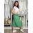 Nohavice aladinky harémky dlhé dámske (M/L ONE SIZE) TALIANSKA MÓDA IMD22212/DR zelená M/L