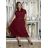 Šaty voľnočasové letné krátky rukáv dámske ISSI (S/M/L ONE SIZE) TALIANSKA MÓDA IMSM26301/DUR S/M/L ružová staroružová