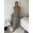Šaty mušelín letný bez ramienok rukáv dámske (S/M/L ONE SIZE) TALIANSKA MóDA IM426180