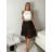 Sukně letní s páskem dámske (S/M/L ONE SIZE) TALIANSKA MÓDA IMPMNC263172-1/DUR S/M/L tmavo béžová