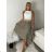Sukně letní s páskem dámske (S/M/L ONE SIZE) TALIANSKA MÓDA IMPMNC263172-1/DUR S/M/L tmavo béžová