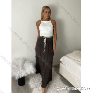 Sukně dlouhá letní s páskem dámske BEATRICE (S/M/L ONE SIZE) TALIANSKA MÓDA IMPMNC268013