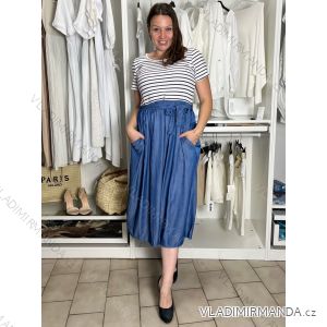 Šaty volnočasové krátky rukáv dámske ZAIRA (S/M/L ONE SIZE) TALIANSKA MÓDA IMSM26000247/DUR