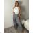 Nohavice dlhé elegantní dámske JITKA (S/M/L ONE SIZE) TALIANSKA MÓDA IM426070