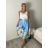 Sukňa elegantní dámska (S / M / L ONE SIZE) TALIANSKÁ MÓDA IMD26002327/DUR S/M/L svetlo modrá