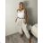 Nohavice puntíkaté oversize s opaskom dámske (S/M/L ONE SIZE) TALIANSKA MÓDA IMWTM260006