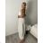 Nohavice puntíkaté oversize s opaskom dámske (S/M/L ONE SIZE) TALIANSKA MÓDA IMWTM260006/DUR