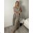Šaty dlhé košeľové rukávu dámske (S/M/L ONE SIZE) TALIANSKA MÓDA IMM2612357