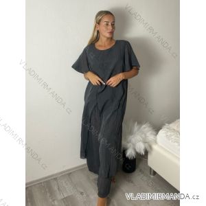 Komplet tunika krátký a nohavice dlhé dámska (M/L ONE SIZE)  TALIANSKA MÓDA IMPLU268422