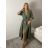 Šaty košilové klasik 3/4 dlhý rukáv dámske OLIVIE  (M/L/XL ONE SIZE) TALIANSKA MÓDA IM525058