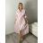 Šaty košilové klasik 3/4 dlhý rukáv dámske OLIVIE  (M/L/XL ONE SIZE) TALIANSKA MÓDA IM525058