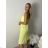 Šaty krátké letí na ramínka dámské dámske AYGA (S/M/L ONE SIZE) TALIANSKA MÓDA IM9260002/DUR S/M/L čierna