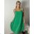Šaty krátké letí na ramínka dámské dámske AYGA (S/M/L ONE SIZE) TALIANSKA MÓDA IM9260002/DUR S/M/L čierna