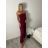 Overal dlhý letný carmen cez prsia dámsky (S/M/L ONE SIZE) TALIANSKA MÓDA IMWY260001/DUR S/M/L vínová