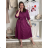 Šaty košilové klasik 3/4 dlhý rukáv dámske OLIVIE  (M/L/XL ONE SIZE) TALIANSKA MÓDA IM525058/DUR M/L/XL olivová