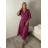 Šaty košilové klasik 3/4 dlhý rukáv dámske OLIVIE  (M/L/XL ONE SIZE) TALIANSKA MÓDA IM525058/DUR M/L/XL olivová