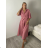 Šaty košilové klasik 3/4 dlhý rukáv dámske OLIVIE  (M/L/XL ONE SIZE) TALIANSKA MÓDA IM525058/DUR M/L/XL olivová