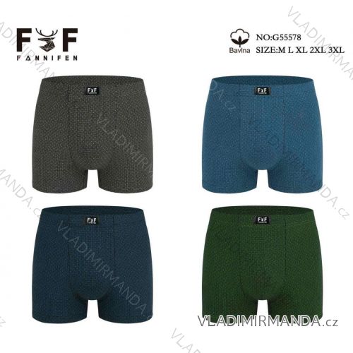 Boxerky bavlnené pánske nadrozmer (M - 3XL) FANNIFEN FNF26G55578