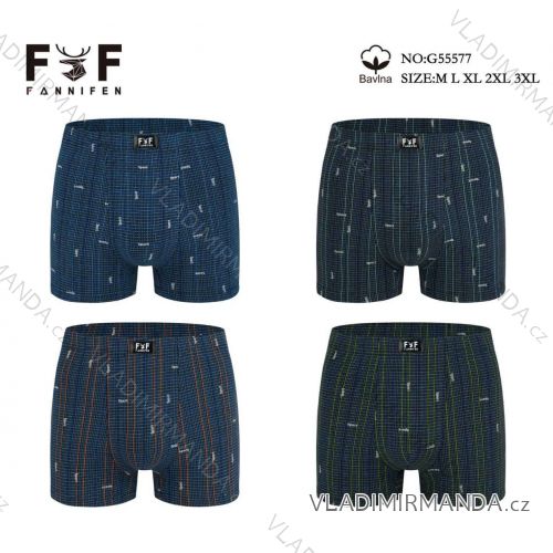 Boxerky bavlnené pánske nadrozmer (M - 3XL) FANNIFEN FNF26G55577