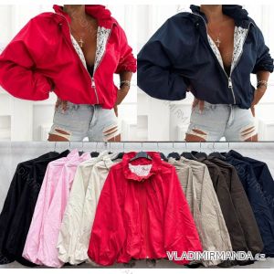 Bunda krátka tenká dlhý rukáv dámska (S/M/L ONE SIZE) TALIANSKA MÓDA IMWGG26002