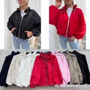 Bunda krátka tenká dlhý rukáv dámska (S/M/L ONE SIZE) TALIANSKA MÓDA IMWGG26003