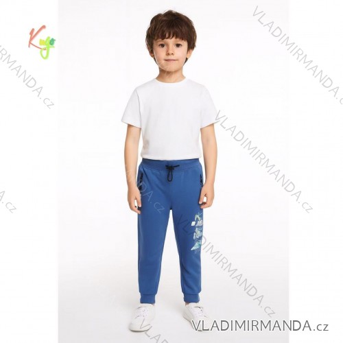 Tepláky teplé detské až dorast chlapčenské (104-134) KUGO ST8823 104-134 / 4-9let modrá