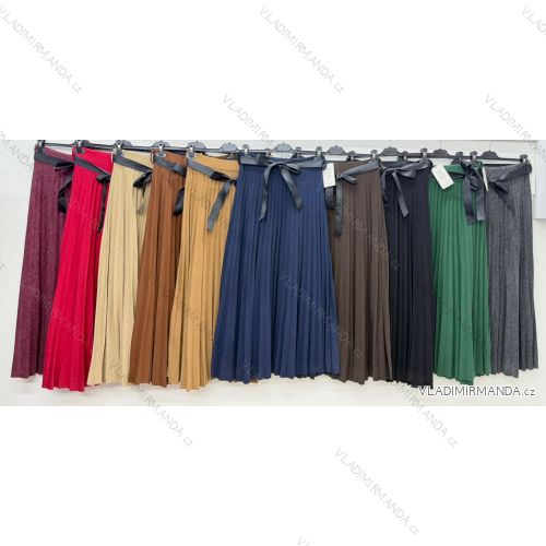 Sukňa dlhá s opaskom dámska (M/L/XLONE SIZE) TALIANSKA MÓDA IM4260241