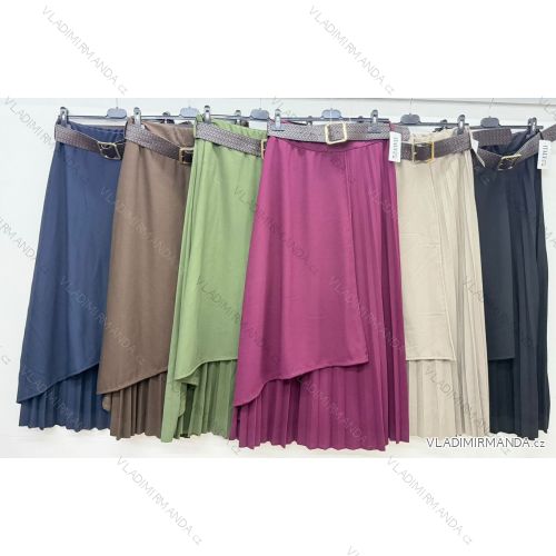 Sukňa dlhá s opaskom dámska (40/42/44 ONE SIZE) TALIANSKA MÓDA IM4260243