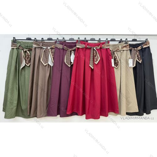Sukňa dlhá s opaskom dámska (M/L/XLONE SIZE) TALIANSKA MÓDA IM4260244