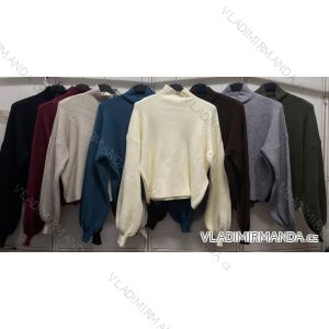 Sveter s rolákom dlhý rukáv dámsky (S/M/L ONE SIZE) TALIANSKA MÓDA IMC260244