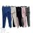 Tepláky baggy dlouhé dámské zip (S/M ONE SIZE) ITALSKÁ MÓDA IMD20250 S / M čierna