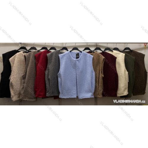 Vesta bez rukávov dámska (L/XL ONE SIZE) TALIANSKA MÓDA IMC260283
