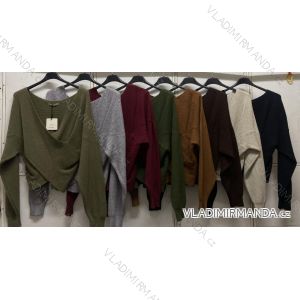 Sveter krížený dlhý rukáv dámsky (L/XL ONE SIZE) TALIANSKA MÓDA IMC260265