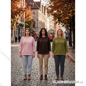 Mikina dlhý rukáv dámska nadrozmer (46/48/50 ONE SIZE) TALIANSKA MÓDA IM4260298