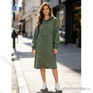 Mikina dlhá s kapucňou dámska nadrozmer (46/48/50 ONE SIZE) TALIANSKA MÓDA IM4260300