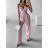 Overal dlhý elegantný bez rukávov dámsky (S/M ONE SIZE) TALIANSKA MÓDA IMWGB24019/DU S / M biela