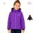 Bunda teplá softshell s kapucňou na zips dlhý rukáv dorast dievčenské (134-164) KUGO HK5869