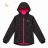 Bunda teplá softshell s kapucňou na zips dlhý rukáv dorast dievčenské (134-164) KUGO HK5869