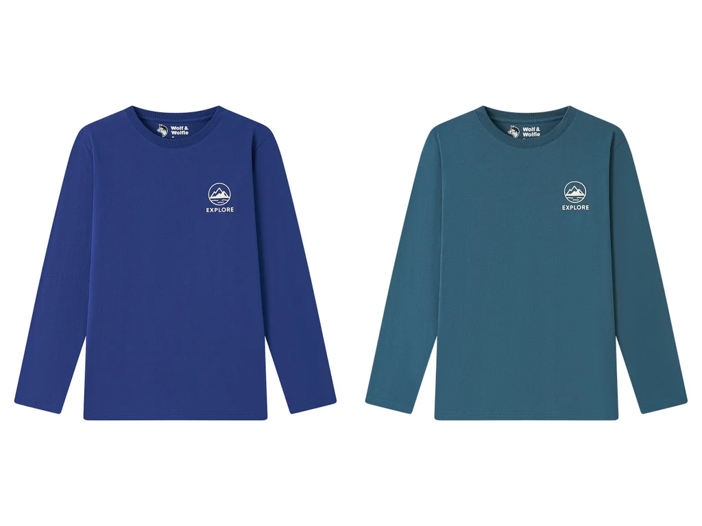 Tričko dlhý rukáv pánske nadrozmer (M - 3XL) WOLF S2672