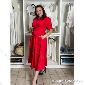 Šaty dlhé košilové 3/4 dlouhý rukáv dámske KLEO (S/M/L ONE SIZE) TALIANSKA MÓDA IMSM2600018