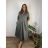 Šaty dlhé košilové  dlouhý rukáv dámske EUGENIE  (S/M/L ONE SIZE) TALIANSKA MÓDA IMSM26000034/DUR <div>
<p>2XL / 3XL</p>
</div> čierna