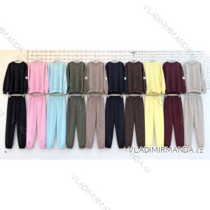 Súprava tepláková mikina a tepláky dámske (S/M/L ONE SIZE) TALIANSKA MÓDA IMD26105