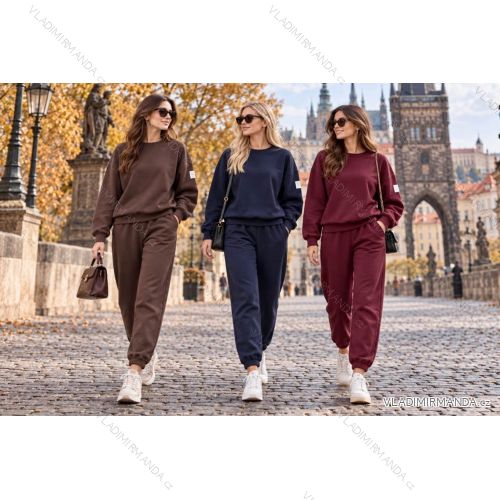 Súprava tepláková mikina a tepláky dámske (S/M/L ONE SIZE) TALIANSKA MÓDA IMD26105